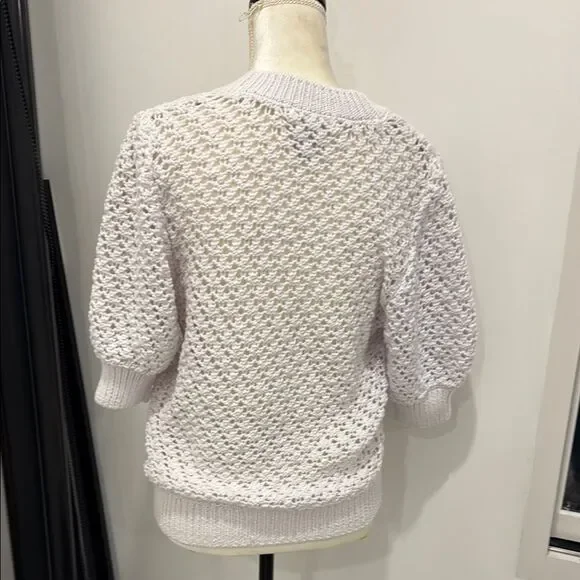 Design History White Button-Up Women's Cardigan - Picture 12 of 12